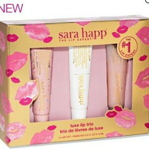 NIB sara happ Luxe Lip Trio - Scrub & 2 Glosses